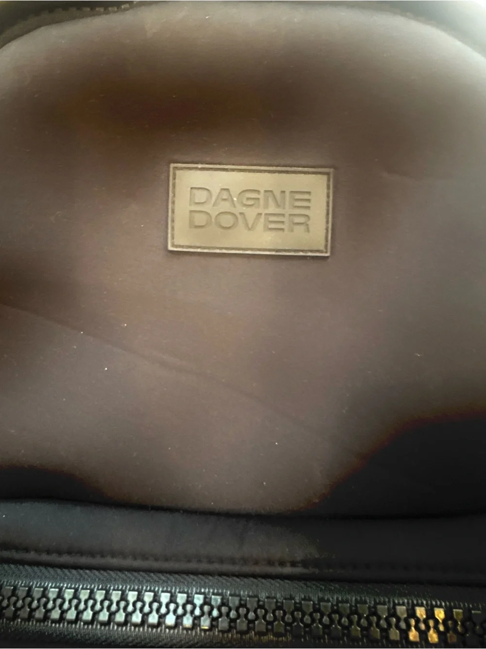 Dagne Dover Black Medium Dakota Backpack with Front Zip Pocketn
